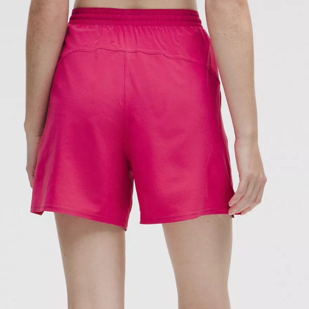 512 Lululemon Pace Rival High-Rise Short 5" Raspberry Coulis - Picture 2 of 3